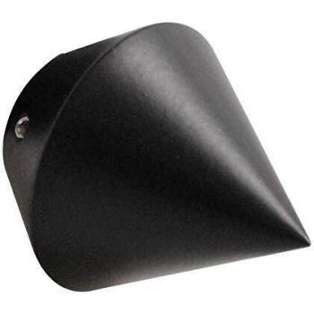 Embouts noirs Caceres Chyc pour tringle en acier D20 (la paire)