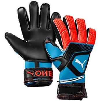 PUMA ONE Protect Handtuch-Torwart Handschuhe Herren, Blau/Rot, F21 (615699)