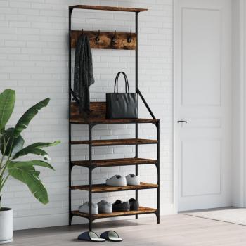 VidaXL 70x34x184 cm Clothes Rack with Shoe Storage