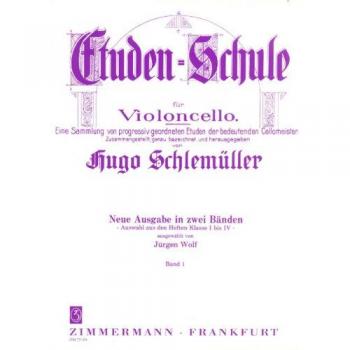 Etüden-Schule: Auswahl aus Klasse I bis IV. Band 1. Violoncello.