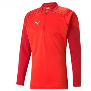 Puma teamCUP 1/4 Reißverschluss Sweatshirt Herren rot L