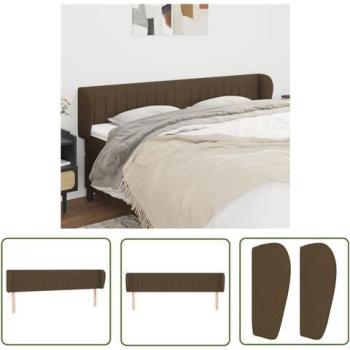 Têtière de Lit Confort Marron Foncé 183x23x78/88 cm