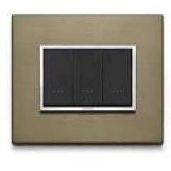 Vimar Eikon Evo Placca 4 Moduli Bronzo Scuro