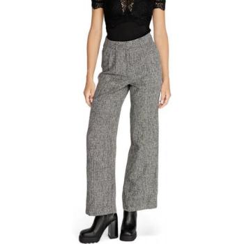 Vila Gray Vievie HW Tailored Wide‑Leg Trousers S