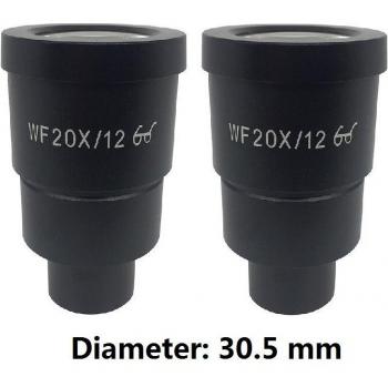 Wide Angle High Eye-point Eyepiece for Stereo Microscope 30 mm WF25X