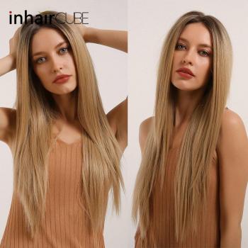 Inhaircube Dunkelwurzel Ombre Perücke