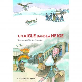 Un aigle dans la neige
