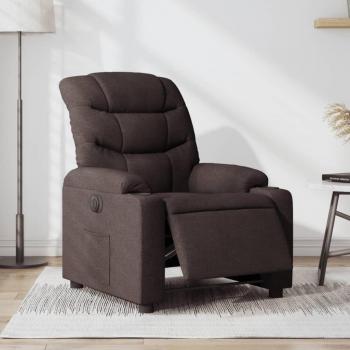 VidaXL Stoff Relaxsessel Dunkelbraun elektrisch