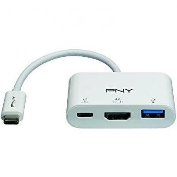 Adattatore USB-C 3 in 1 PNY A-TC-UA30HDTC-W01-RB
