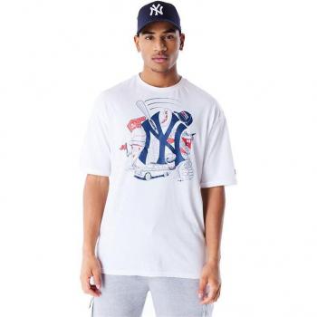 New Era T-shirt A Maniche Corte MLB Food Graphic New York Yankees Bianca M