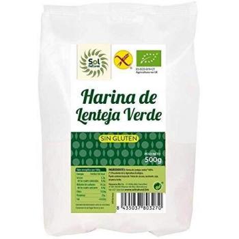 Sol Natural Harina de lenteja verde sin gluten bio 500g Sol Natural