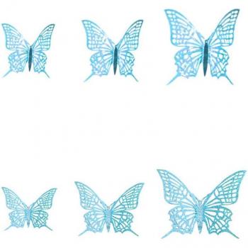 48PCS DIY Glitter Paper Butterfly Wall Stickers