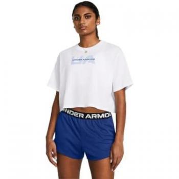 Camiseta Branca Boxy Crop Feminina Under Armour