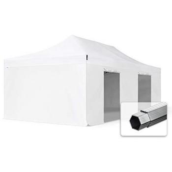 TOOLPORT 4x8m White Pop Up Gazebo with Fire Resistance