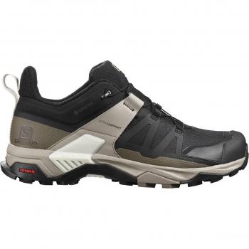 Bottes de trekking Salomon X ULTRA 4 GTX Noir/Kaki Vintage/Glace Vanille