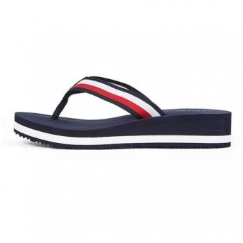 Chancla Tommi Hilfiger Azul 0.85 Mínima Cuña Marinas