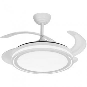 Ecoiluminaled Fabrilamp Fan DC Bandido 59W Bianco 4 pale 107° 5900 lm 3500-4000-6500K Telecomando + Timer