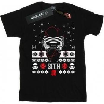Maglietta Star Wars Donna L'Ascesa di Skywalker Natale Sith in Cotone