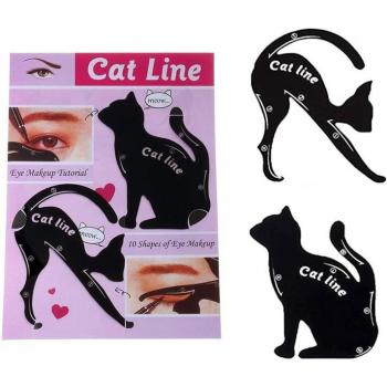 2Pcs Eyeliner Stencil Set for Cat Eye Makeup