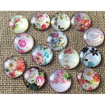 12mm Decorative Glass Brads for Invitations