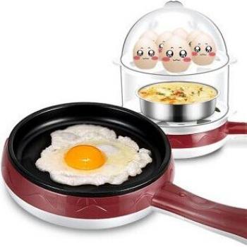 Omelett und Milchmaschine