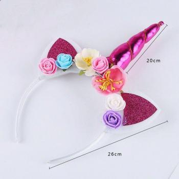 Festliches Einhorn-Stirnband mit Glitzereffekten