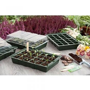 Indoor Planting System with 4 Shelves and 2 Domed Lids