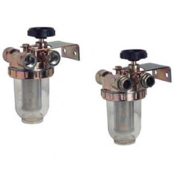 SOMATHERM Filtre à Fioul Double Conduite 500l/h avec Entrée et Sortie 12mm ou 17mm, Coloris Gris, Modèle 189