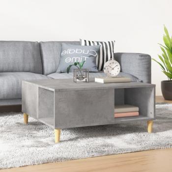 Coffee Table 80x80x36.5 cm Concrete Grey Engineered Wood vidaXL