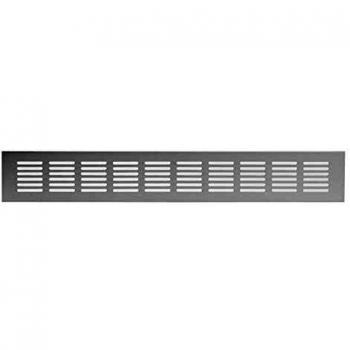 Lüftungsgitter aus Aluminium 60x400mm in Silberoptik
