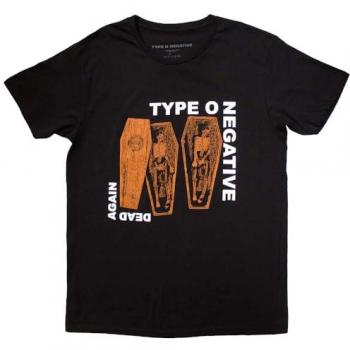 Type O Negative – Dead Again (Back Print) Black T‑Shirt (100% Cotton, Jersey)