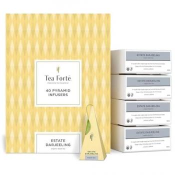 Organic Darjeeling Estate Black Tea, 40 Tea Bags by Tea Forte