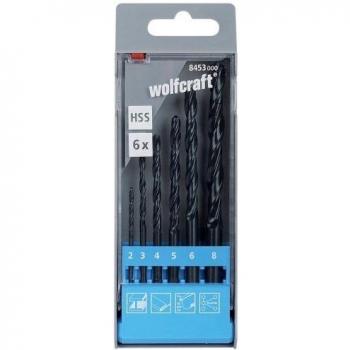 Wolfcraft Kit 6 Punte trapano HSS per Metallo