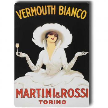 Vermouth Bianco Martini Rossi Magnetico Retro – 9x6,5 cm Nero “I Tesori di Lily”