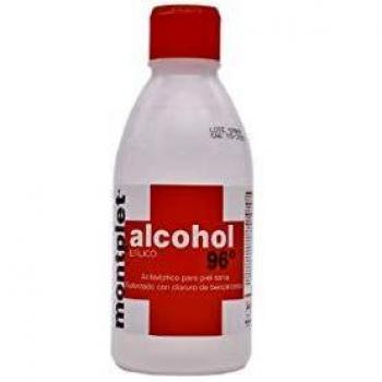 Alcohol 96º Montplet frasco 250 ml