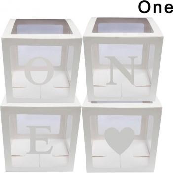 Baby Shower Balloons 4-Box Set in Clear Cardboard Case
