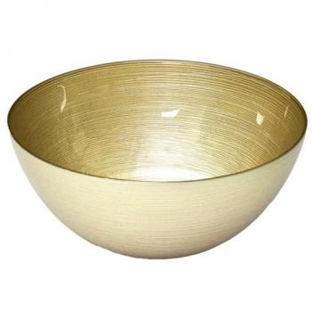 Saladier en Verre Doré Lines 28 cm