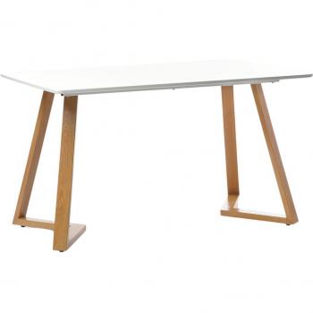Mesa Moderna de MDF Blanco 140x73 cm
