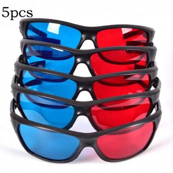 Set Completo 5 Unidades: Marco 3D Rojo/Azul + Gafas Anáglifo (DVD/Juegos)