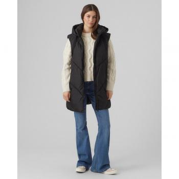 Chaleco de mujer Vero Moda con capucha y diseño gris
