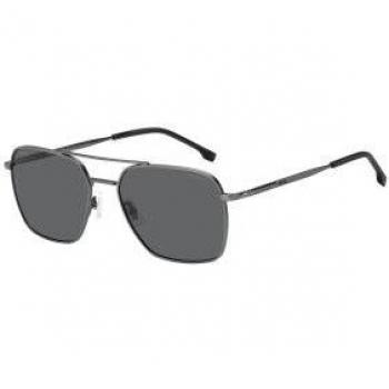 Hugo Boss Polarized Metal Sunglasses, Gray, For Men, One Size
