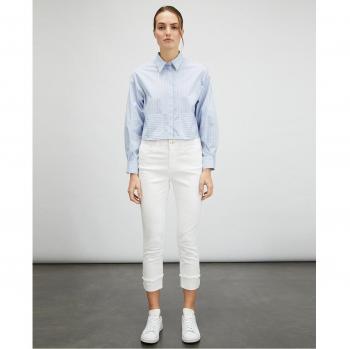 Pantalón de mujer regular con doblez