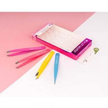 Brushworks Colorful Tweezer Set