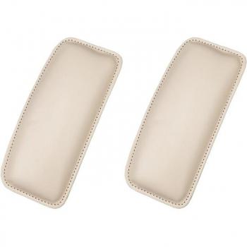 Coussin anti-fatigue pour genou & cou en cuir PU – Mousse mémoire, pack 2 pièces