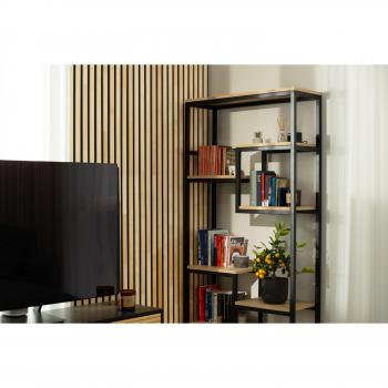 Noir Oak Bedside Drawer Table – 27 H x 50 W x 31.5 D