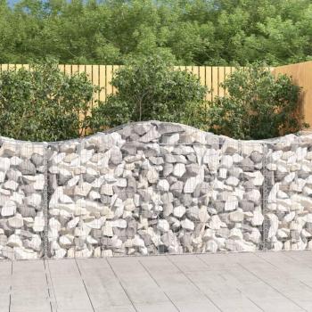 VidaXL Gabion Baskets 10 pcs 200x50x100/120 cm Galvanised Iron