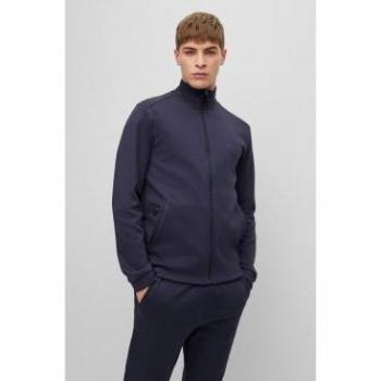 Sudadera de Hombre BOSS Skaz Curved en Color Marino