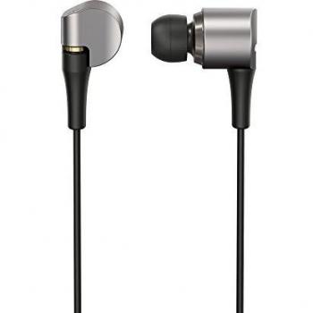 Panasonic RP-HDE10E-S In-Ear Kopfhörer (Mikrofon, Controller, 11,5 mm High Resolution Wandler, 3-50.000 Hz, Premium Metallgehäuse, Kupferkabel) metallic