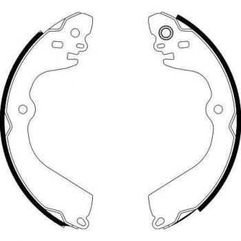 Hinterachs-Bremsbackensatz Hella 8DB 355 022‑111