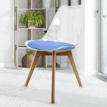 Soho Clear Plastic Dining Chair – Classic Squared Leg Design